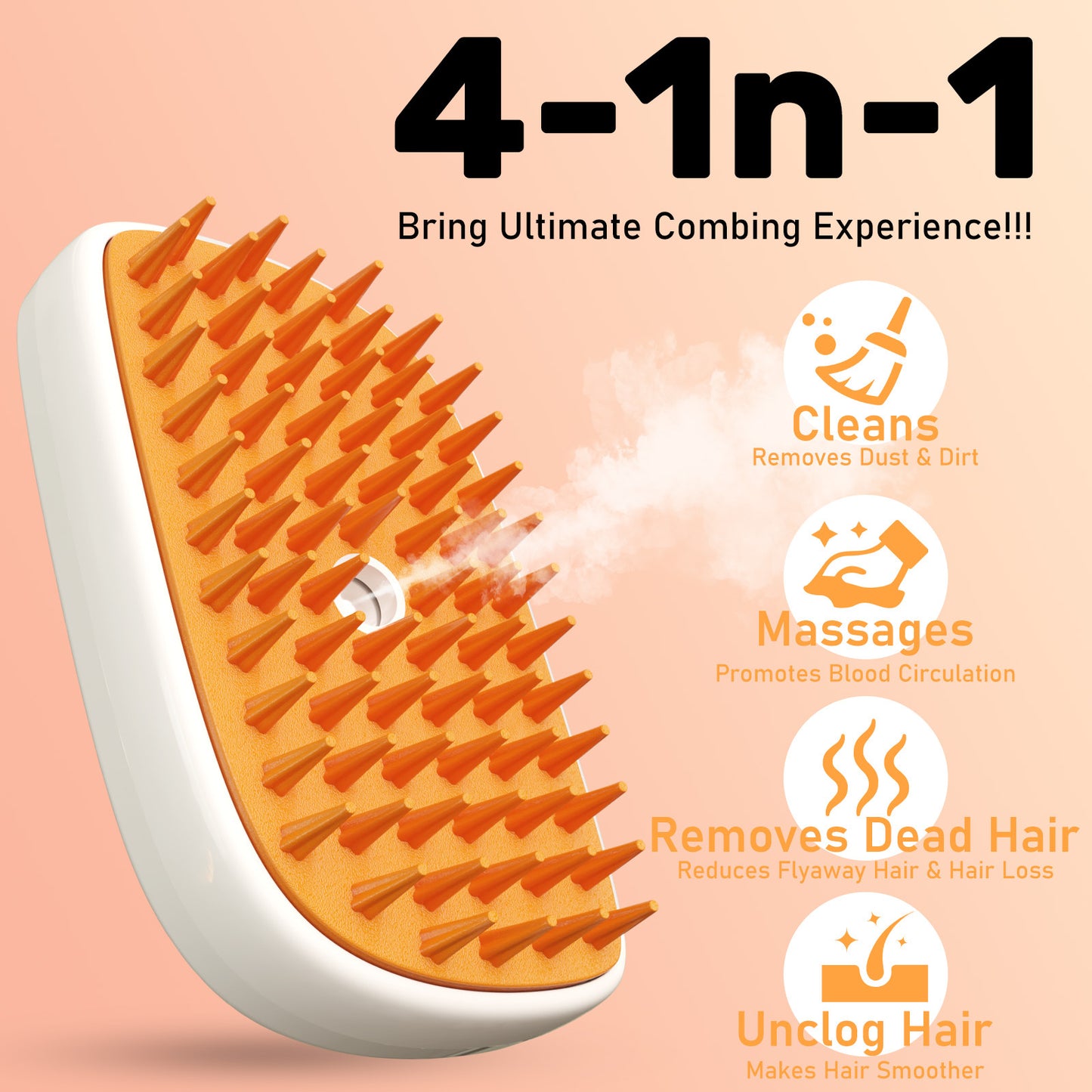 4-in-1 Cat Grooming Brush – Hair Remover, Massager & Bath Tool (Copy)
